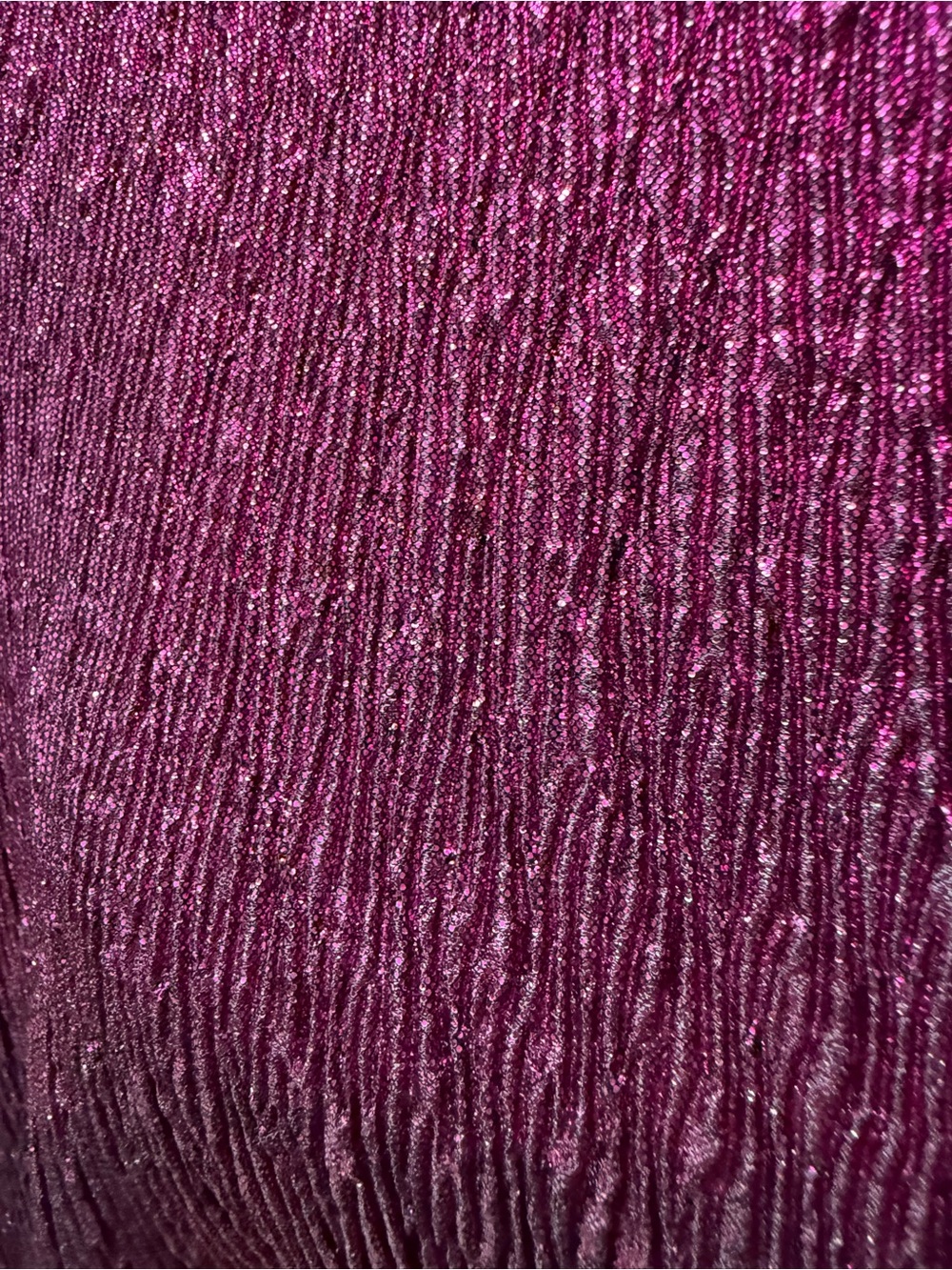 Fantastic Fawn Shimmery Magenta Long-Sleeve Knit Top - Picture 6 of 7
